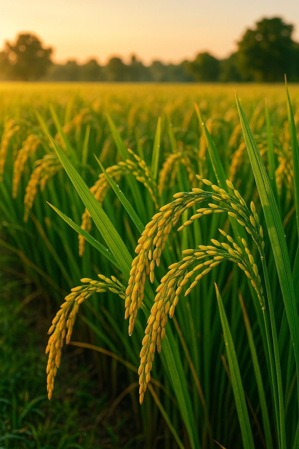 برنج در مزرعه