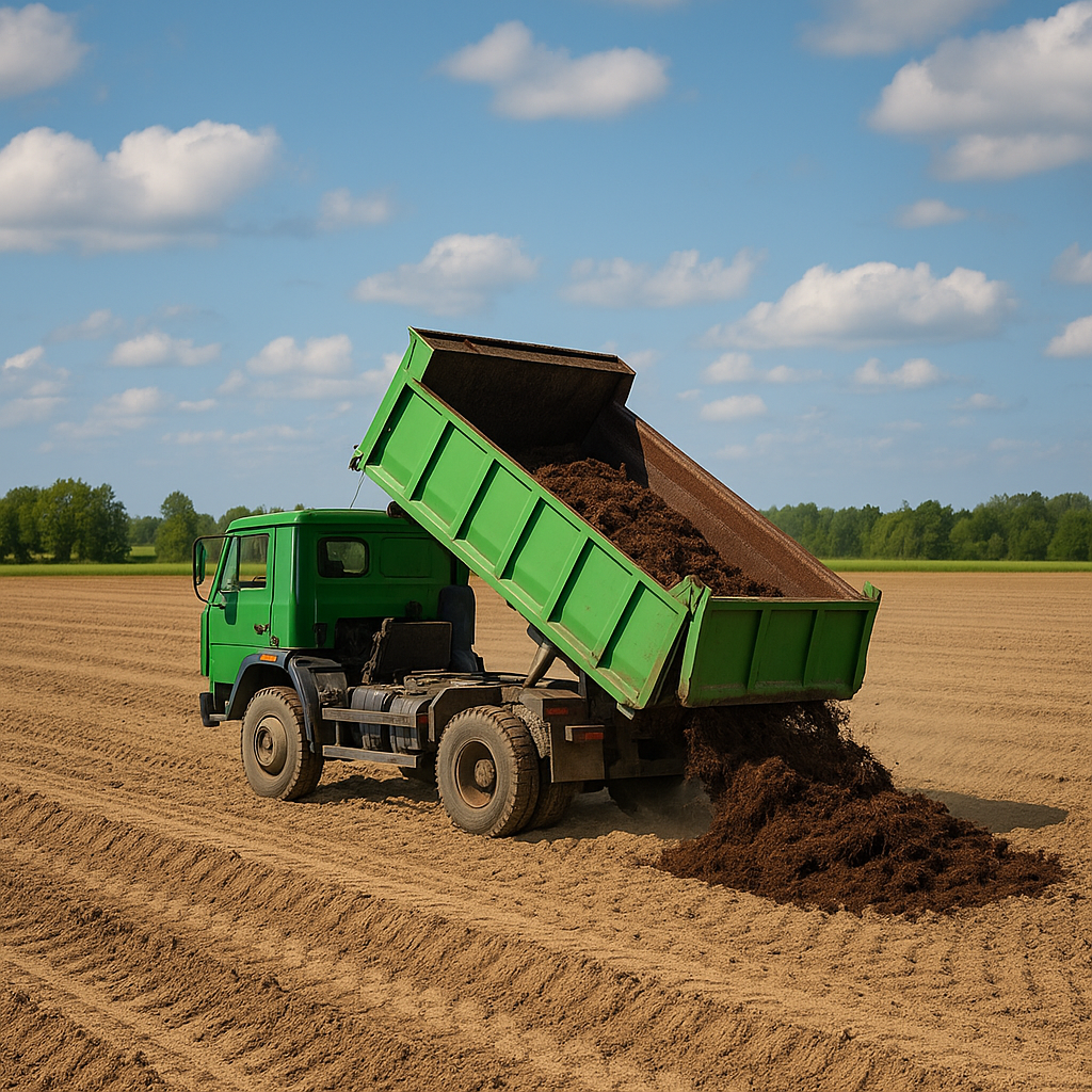 کامیون در مزرعه